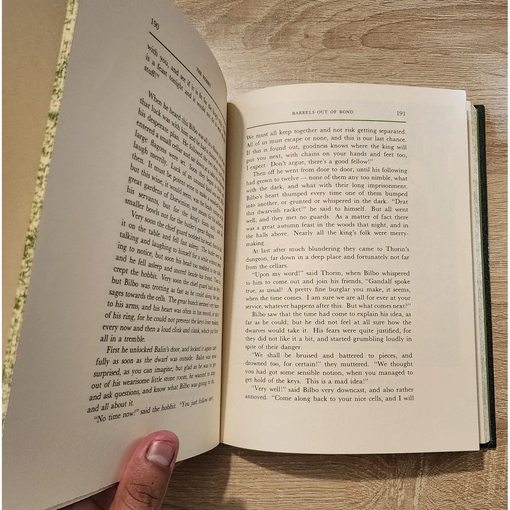 The Hobbit by JRR Tolkien Collectors Edition First Printing Hardcover Spin Damgd